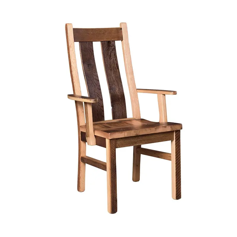 Stretford Amish Reclaimed Wood Armchair 1