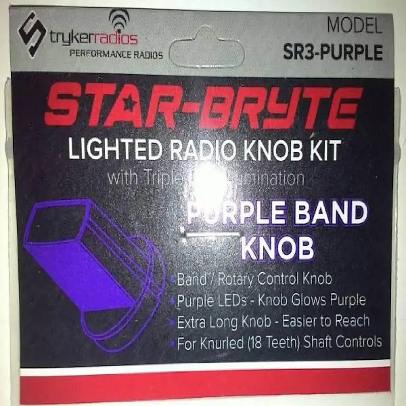 Stryker Purple Illuminated Band Nitro Knob – Sr3Purple 1