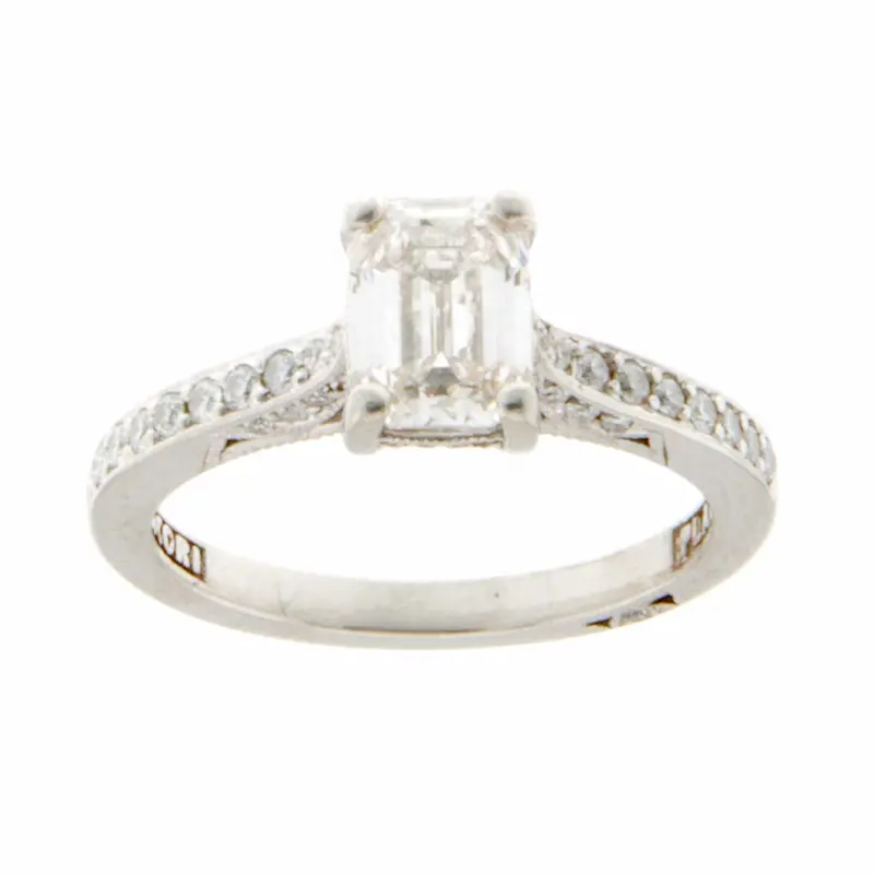 Tacori Platinum Solitaire Engagement Ring – 1.28 Carat Diamond 1