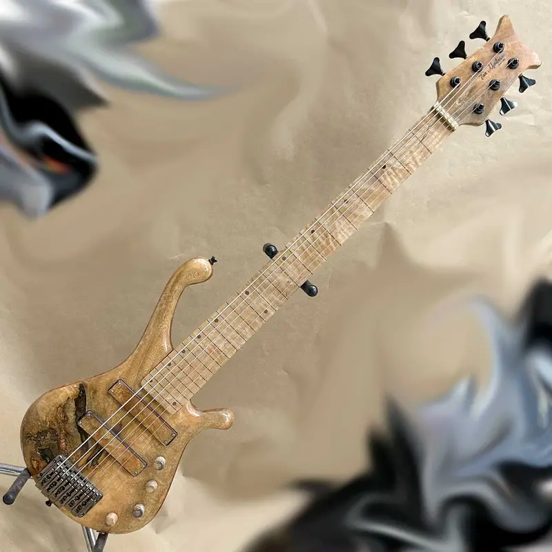 Tom Martinson 6-String Fretless Bass Guitar – Professional Grade Instrument 1