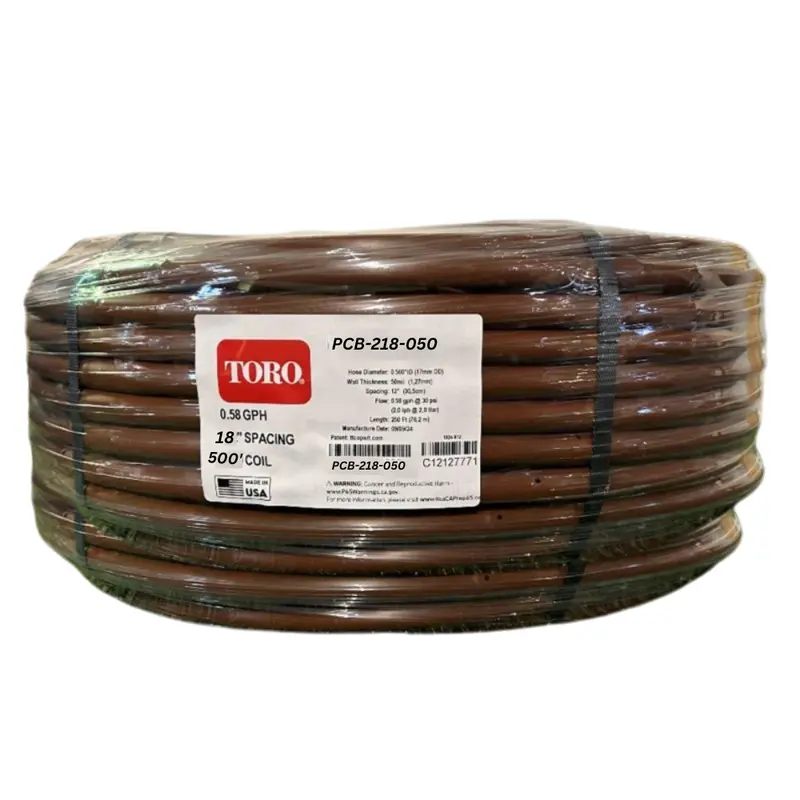 Toro 17Mm Drip Line With 0.58 Gph Emitters, 18-Inch Spacing, 500-Foot Roll 1