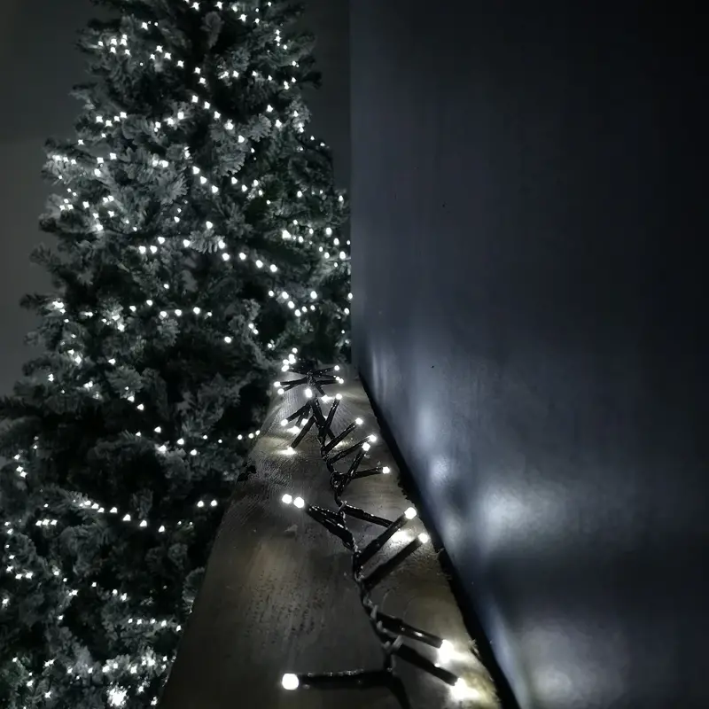 Treebrights 125M Pure White Christmas Light Strand – 5000 Leds With Auto Timer Function 1