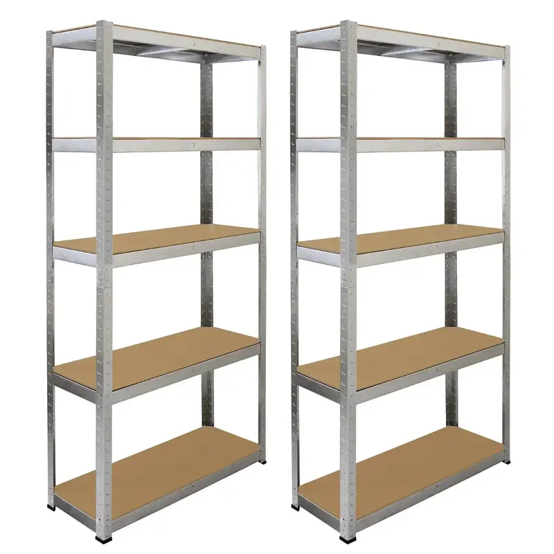 Two 90Cm Galwix Shelving Units With Matching Workbench And Assembly Mallet 1