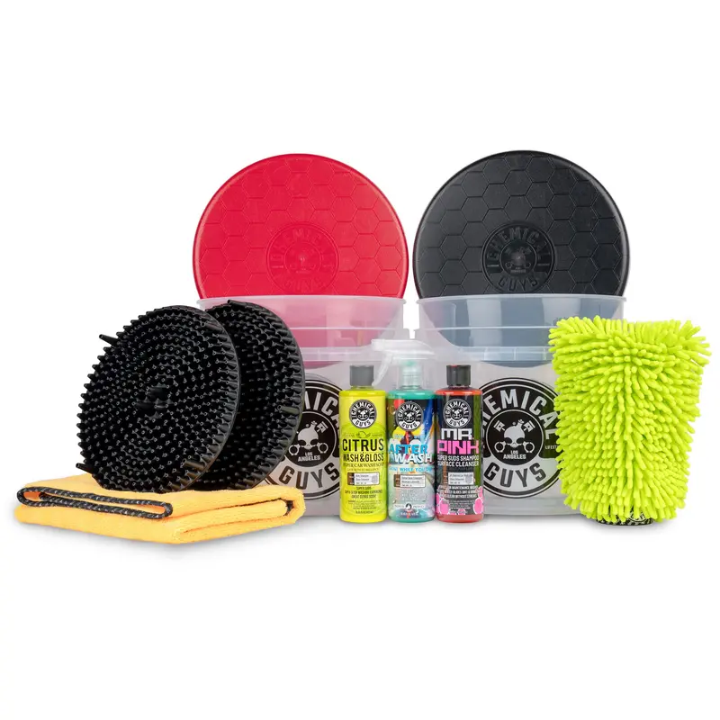 Two-Bucket Car Wash Kit With Storage Lids – Deluxe Edition 1