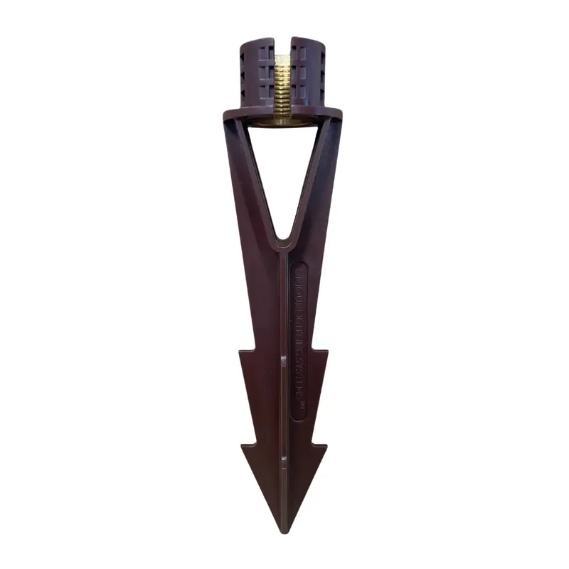 Unique Medium Brown Brass-Slotted Pvc Stake – Gravity Stake Series 1
