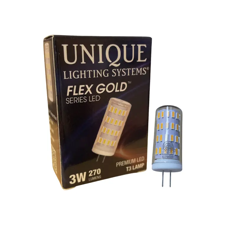 Unique T3 Flex Gold Led Bulb – 3W, 2700K Warm White 1
