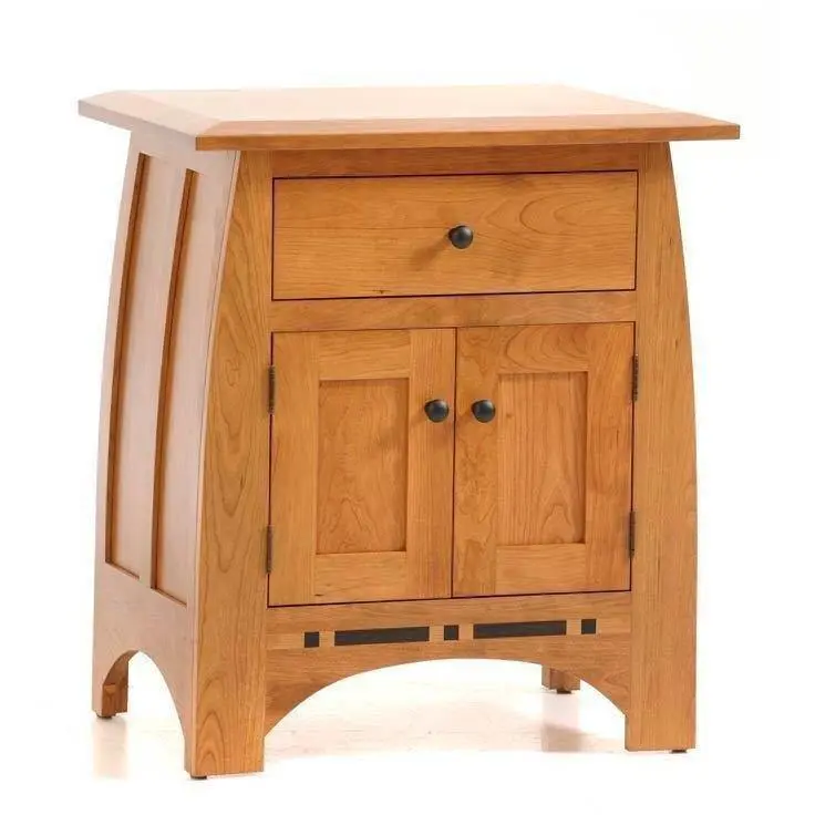 Vineyard 1-Drawer 2-Door Nightstand – Amish Bedroom Accent 1