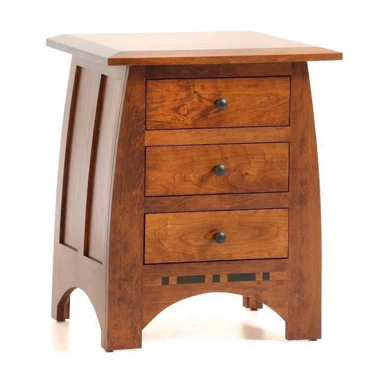 Vineyard Amish Nightstand With Drawer And Shelf 1