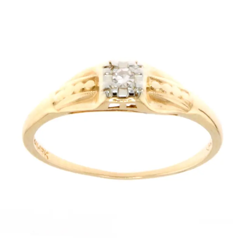 Vintage-Inspired Art Deco Diamond Engagement Ring In 14K–18K Gold 1