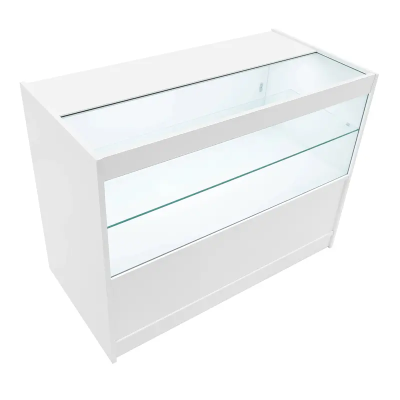 White-Finish Led Retail Counter C1200 1