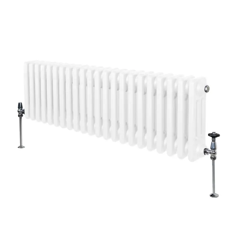 White Traditional 3-Column Vertical Radiator – 300Mm H × 1012Mm W 1