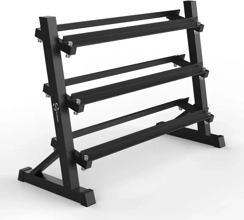 Wide 3-Tier Dumbbell Rack For Home Or Commercial Gyms 1