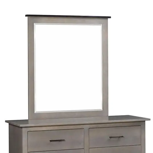 Williamsport Amish Beveled Mirror – Solid Wood Frame 1