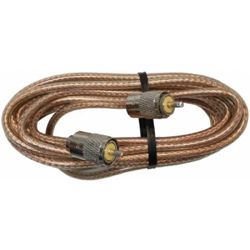 Workman Rg8X Coaxial Cable – Pre-Cut 3-Foot Clear Insulation Bulk Roll With Pl-Pl Connectors 1