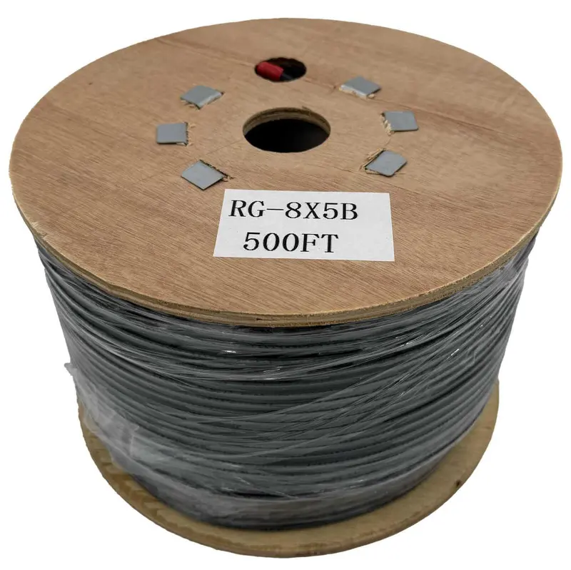 Workman Rg8X5B 500-Foot Bulk Rg8X Coaxial Cable – Mini Black, High-Copper Shield 1