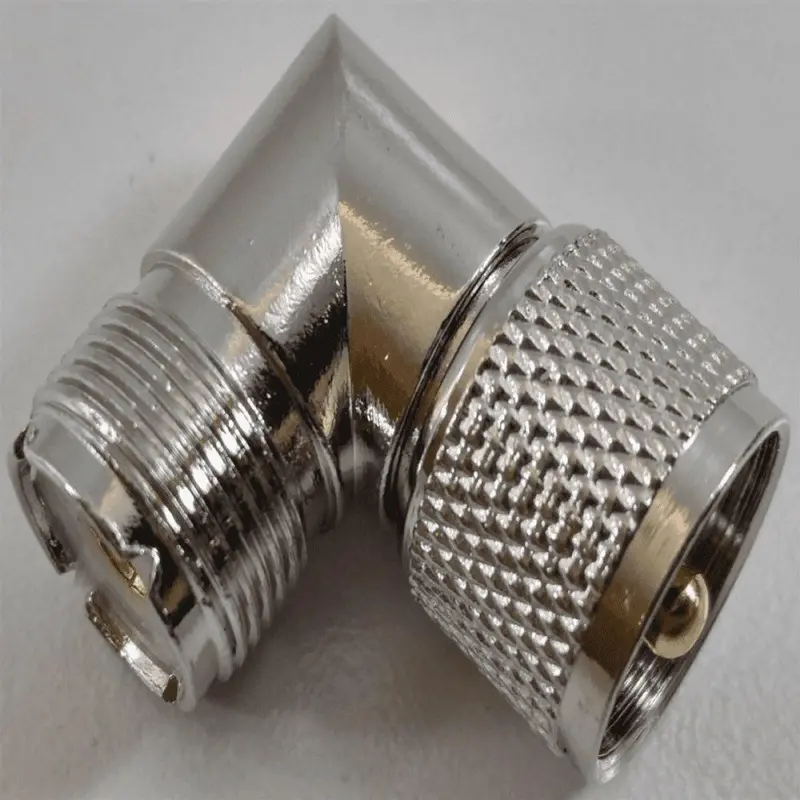 Workman Right-Angle Pl259 Male To So239 Female Coax Adapter (Raa) 1