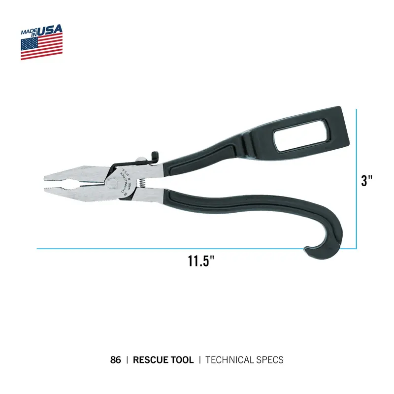 Xlt Rescue Tool — 9-Inch Heavy-Duty Emergency Response Plier (Model 86) 1