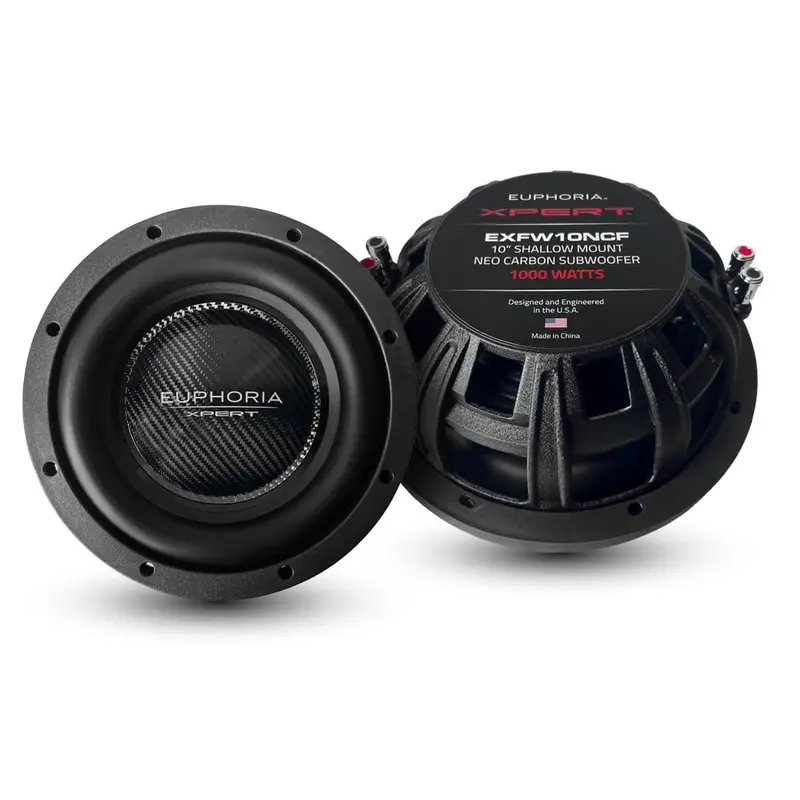 Xpert Euphoria Exfw10Ncf 10-Inch Slim Carbon Fiber Woofer With Neodymium Magnet 1