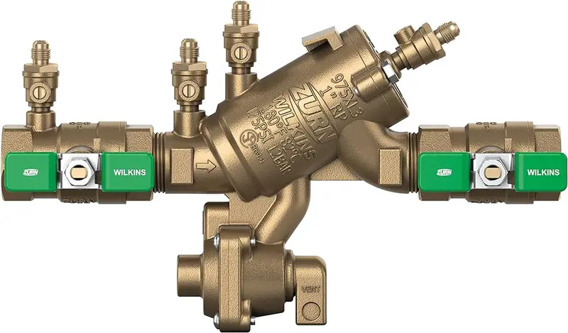 Zurn 1-975Xl3 Lead-Free 1-Inch Reduced Pressure Zone Backflow Preventer 1