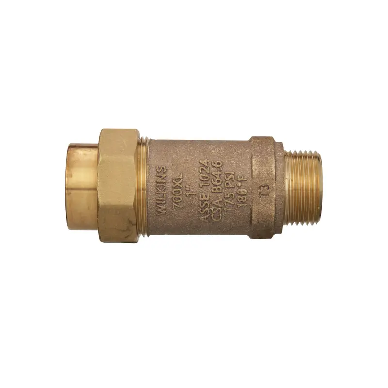 Zurn 1Mx1Uf-700Xl: 1-Inch Dual-Check Backflow Preventer (Unf X Mpt) 1