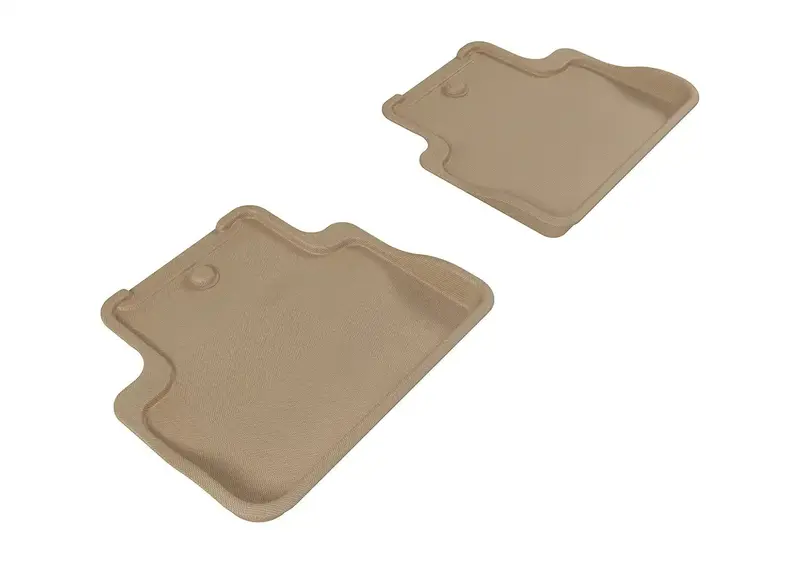 3D Maxpider Kagu Tan All-Weather Rear Floor Mats — 2-Piece Set (Limited Stock) 1