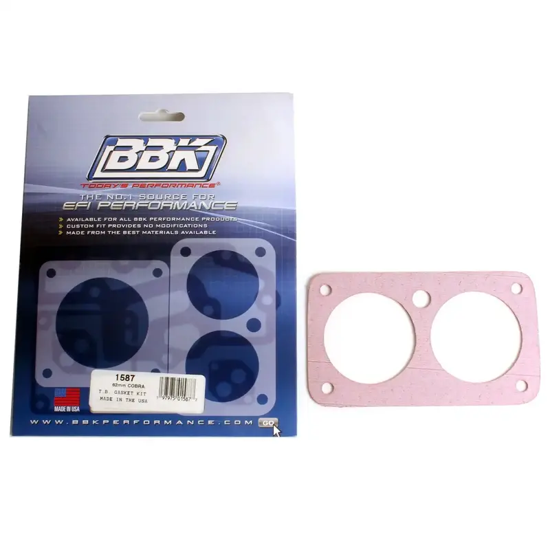 Bbk 1587 Throttle Body Gasket Kit For Cobra Twin 62Mm (Fits Part #1705) 1