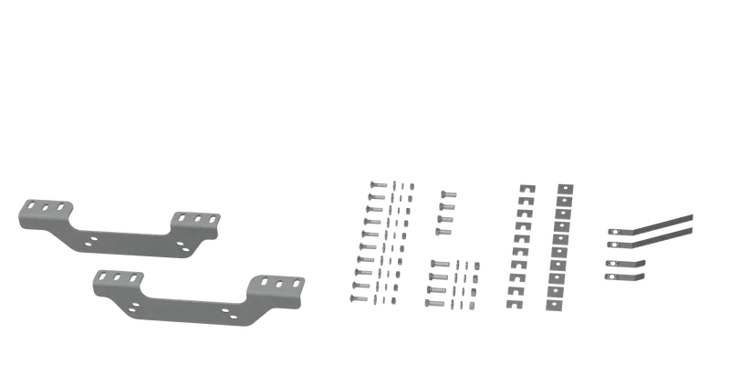 B&W Custom Installation Brackets For Universal Rail Mounting – Compatible With Select Gm Trucks 1