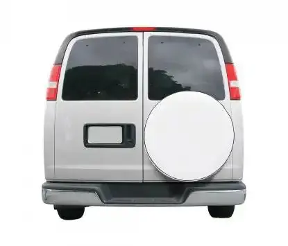 Classic Accessories 31-Inch Tire Cover – White With Silver Trim, Universal Fit For Standard Tires 1