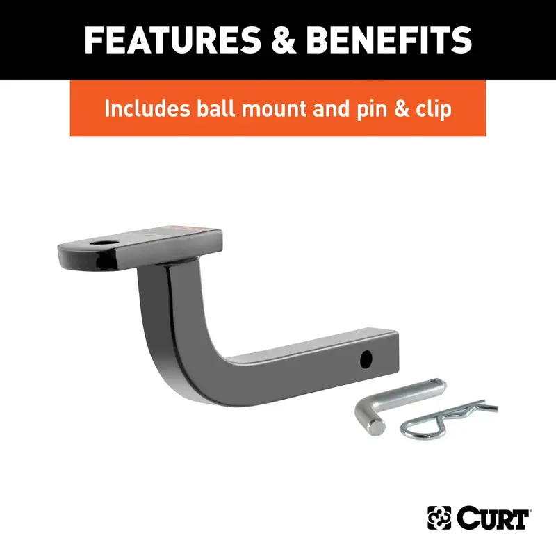 Curt 110773 Class 1 Trailer Hitch With 1-1/4" Ball Mount For Honda Cr-Z 1