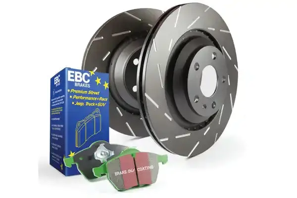 Ebc S2Kf1206 Slotted Brake Rotors – Precision-Cut To Reduce Wind Noise And Improve Cooling 1