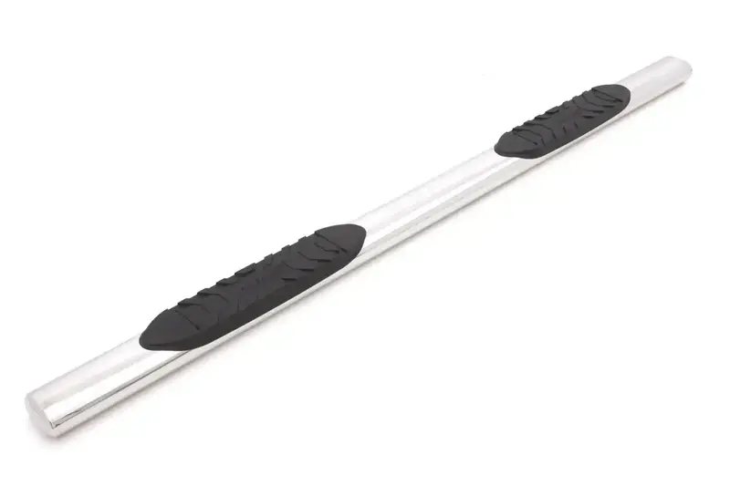 Lund 5-Inch Oval Stainless Steel Straight Nerf Bars With Mounting Brackets 1