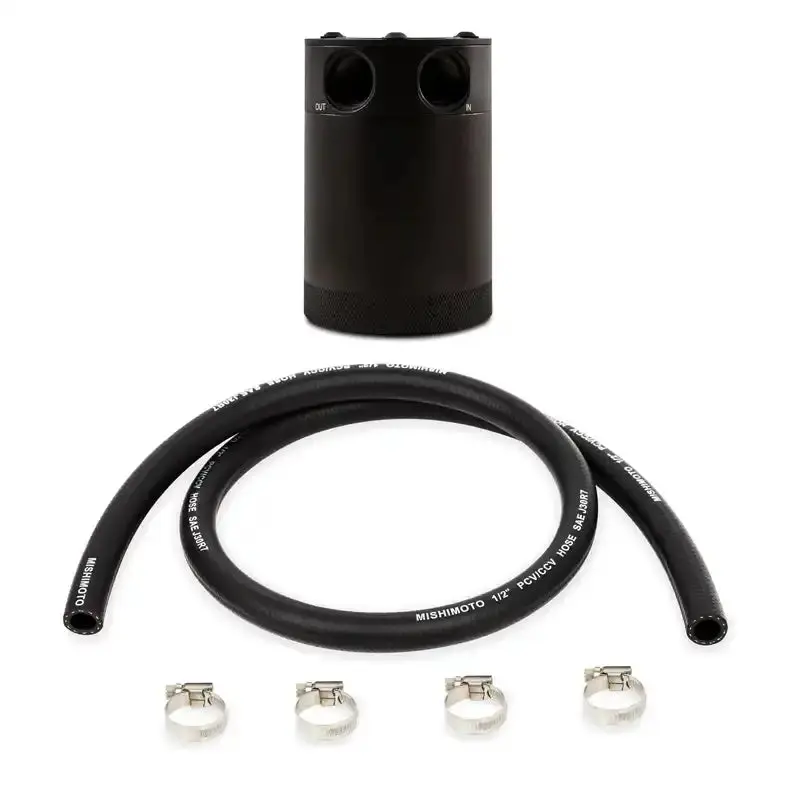 Mishimoto 2-Port Compact Baffled Oil Catch Can For Turbocharged Engines 1