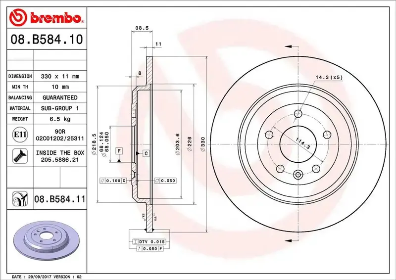 Oem-Style Replacement Brake Rotor – Precision-Machined For Reliable Stopping Power 1
