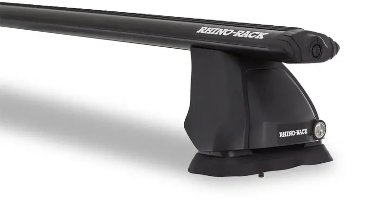 Rhino-Rack Vortex 2500 Black Roof Rack – Three-Bar Aero-Friendly Crossbar System With Fmp Fit Kit 1