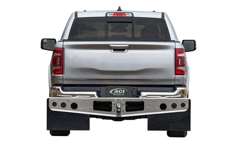 Rockstar Hitch-Mounted Mud Flap System With Aluminum Frame & Stabilizer Plate 1