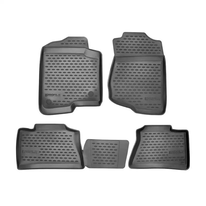 Westin Profile Floor Liners – 4-Piece Black Set For Front & Rear Seats 1